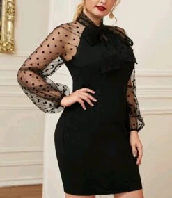 Merkloos Mooie Elegante Sexy Zwarte Jurk Feestjurk Kerst Bruiloft Speciale Gelegenheidsjurk Maat 5XL XXXXXL Eu 50