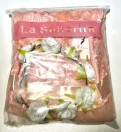 Communie Jurk Bruidsmeisjes Jurk Bruidsjurk Zalm Roze 116-122 (120) Prinsessen Jurk Feestjurk + Bloemenkrans -Trendyo Trendy Winkel 1104x1200