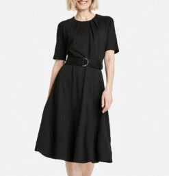 GERRY WEBER Dames Jurk Met A-lijn Schwarz-44 -Trendyo Trendy Winkel 1154x1200 1