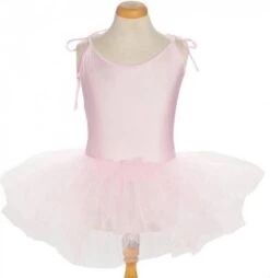 Balletpakje Met Tutu - Licht Roze - Ballet - Maat 122/128 (12) Prinsessen Verkleed Jurk Meisje