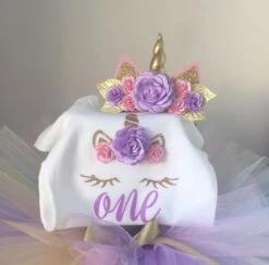 Merkloos Verjaardag Tutu Jurk - Prinses Eenhoorn Jurk Voor Meisjes 1 Jaar - Verjaardag Outfit - Unicorn Jurk - Smash Cake Verjaardag Jurk - Baby Verjaardag Jurk -Trendyo Trendy Winkel 1200x1183