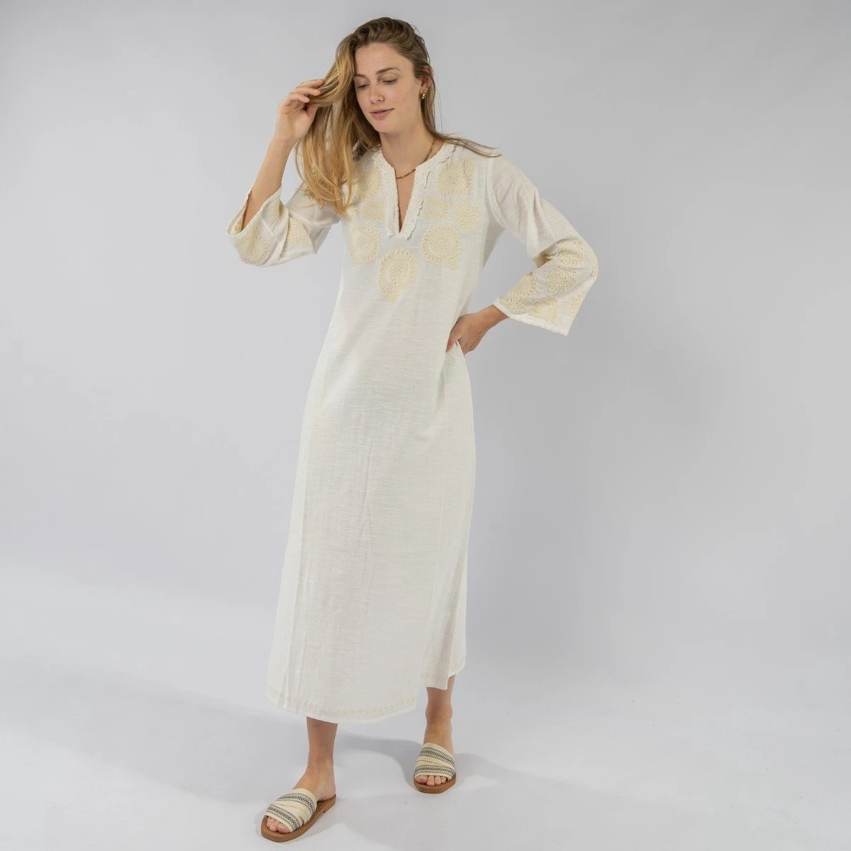 Antik Batik Togala Lange Jurk 5 Antik Batik Togala Lange Jurk - Afbeelding 3