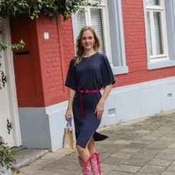 ICHI - Jurk Mafa - Donkerblauw - Total Eclipse - Maat L -Trendyo Trendy Winkel 1200x1200 352