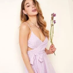 Jurkje - Paars Met Strikje - Maat L - Zomer Jurk -Trendyo Trendy Winkel 1200x1200 785