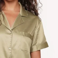 LingaDore Satijn Pyjama Jurk - 6801PD - Olijf - 4XL -Trendyo Trendy Winkel 1200x1200 880