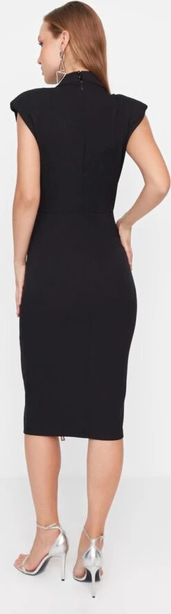 Trendyol Vrouwen Standaard Mouw Staande Kraag Bodycon Jurk -Trendyo Trendy Winkel 335x1200