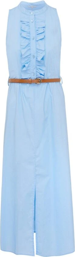 Mexx Maxi Jurk With Slit Dames - Baby Blauw - Maat XXL -Trendyo Trendy Winkel 354x1200