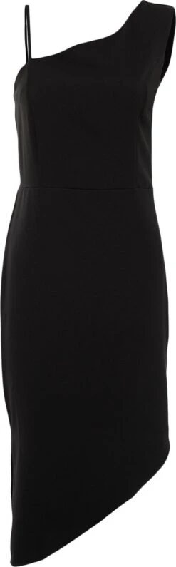 Trendyol Vrouwen Een Schouder Asymmetrische Kraag Bodycon Jurk -Trendyo Trendy Winkel 373x1200 3