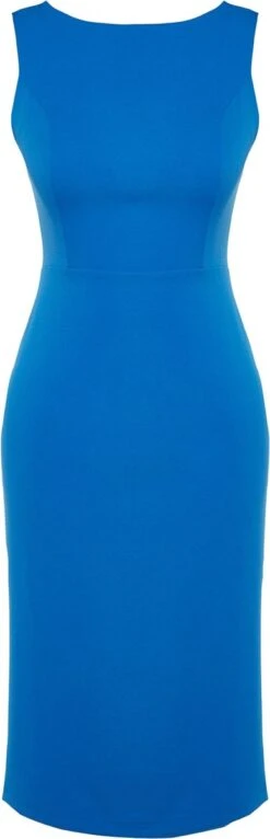 Trendyol Vrouwen Standaard Mouw Boothals Bodycon Jurk -Trendyo Trendy Winkel 387x1200 3