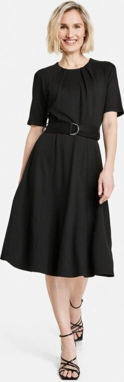 GERRY WEBER Dames Jurk Met A-lijn Schwarz-44 -Trendyo Trendy Winkel 391x1200 1