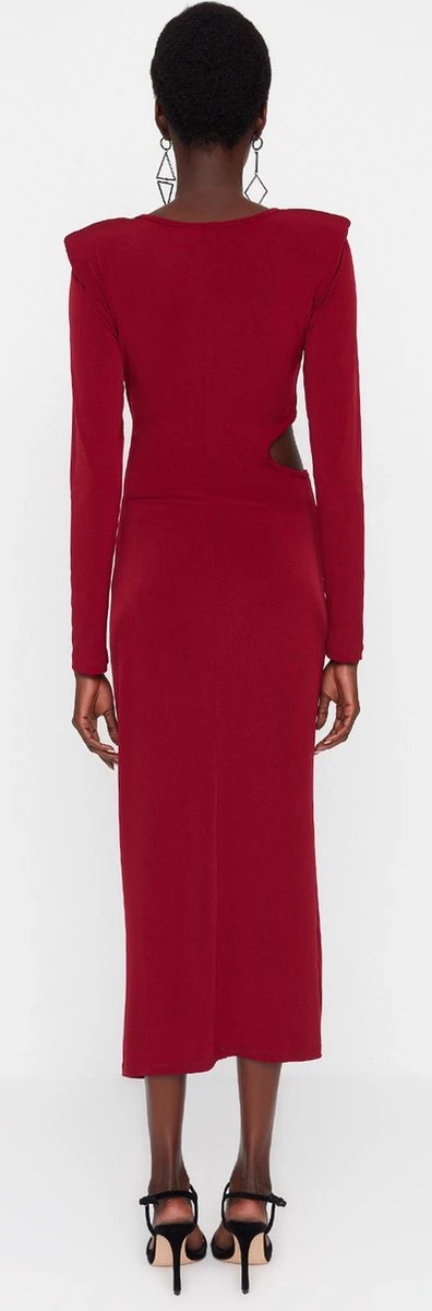 Trendyol Vrouwen Standaard Mouw Ronde Hals Omslag Jurk 8 Trendyol Vrouwen Standaard Mouw Ronde Hals Omslag Jurk - Afbeelding 6