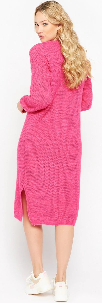 LOLALIZA Trui-jurk - Fuchsia - Maat M 4 LOLALIZA Trui-jurk - Fuchsia - Maat M - Afbeelding 2