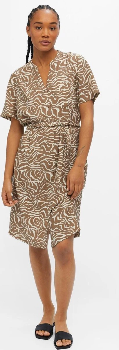 OBJECT OBJSELINE S/S SHIRT DRESS NOOS Dames Jurk - Maat 42 7 OBJECT OBJSELINE S/S SHIRT DRESS NOOS Dames Jurk - Maat 42 - Afbeelding 5