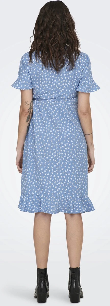 ONLY OLMOLIVIA S/S WRAP DRESS WVN NP Dames Jurk - Maat L 7 ONLY OLMOLIVIA S/S WRAP DRESS WVN NP Dames Jurk - Maat L - Afbeelding 5