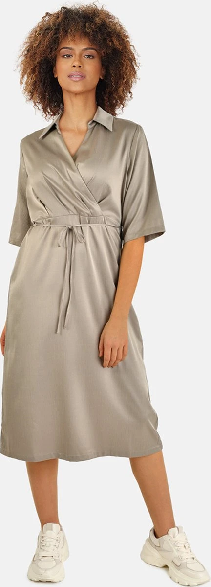 Sisters Point – Jurk – VISOLA- EARTH-beige - Maat M 5 Sisters Point – Jurk – VISOLA- EARTH-beige - Maat M - Afbeelding 3