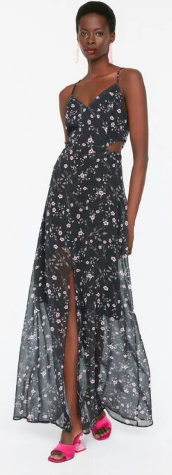 Trendyol Vrouwen Standaard Mouw V-hals A-lijn Jurk 15 Trendyol Vrouwen Standaard Mouw V-hals A-lijn Jurk -Trendyo Trendy Winkel 435x1200