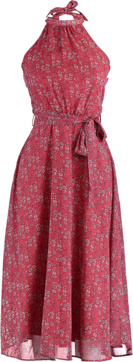 Trendyol Vrouwen Standaard Mouw Halternek A-lijn Jurk 5 Trendyol Vrouwen Standaard Mouw Halternek A-lijn Jurk - Afbeelding 3