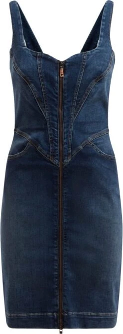 Guess Lilamor Denim Dress Dames Jurk - Blauw - Maat S