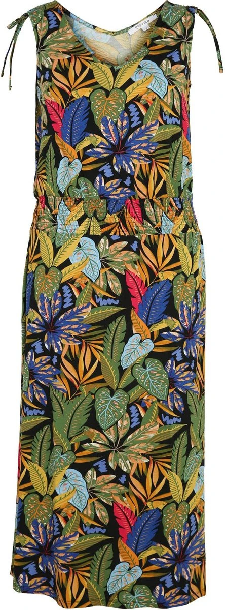 Paprika Lange Jurk In Viscose Met Hawai Print En Smalle Schouderbandjes 10 Paprika Lange Jurk In Viscose Met Hawai Print En Smalle Schouderbandjes - Afbeelding 8