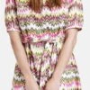 GERRY WEBER Dames Jurk Met A-lijn Grün/Lila/Pink Druck-46