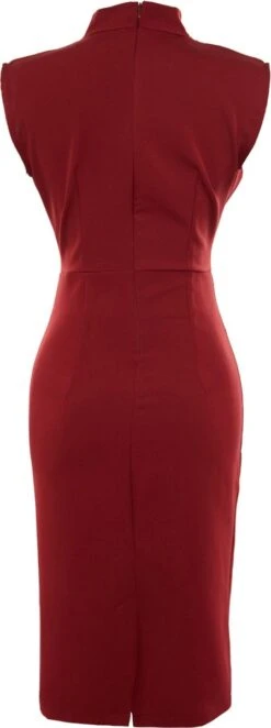 Trendyol Vrouwen Standaard Mouw Staande Kraag Basis Jurk -Trendyo Trendy Winkel 448x1200 7