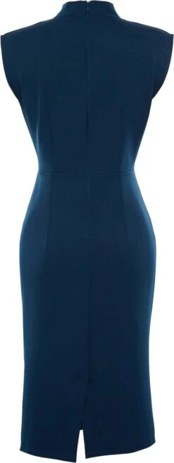 Trendyol Vrouwen Standaard Mouw Staande Kraag Basis Jurk -Trendyo Trendy Winkel 452x1200 2