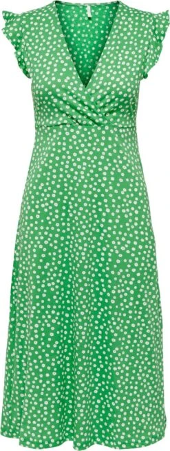ONLY OLMMAY S/L WRAP MIDI DRESS JRS Dames Jurk - Maat XXL