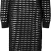 Zwarte Lange Crochet Jurk Camden - Modstrom - Maat XS