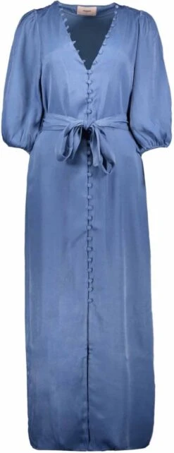 Freebird Wv-wash-satin-vis-23-1 Jurken Dames - Rok - Jurk - Blauw - Maat L -Trendyo Trendy Winkel 462x1200 6