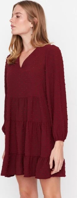 Trendyol Vrouwen Ballon Mouw V-hals Verschuiving Jurk 20 Trendyol Vrouwen Ballon Mouw V-hals Verschuiving Jurk -Trendyo Trendy Winkel 467x1200