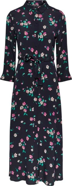 PIECES PCNIKITA APRIL 3/4 MIDI DRESS BC QX Dames Jurk - Maat 54