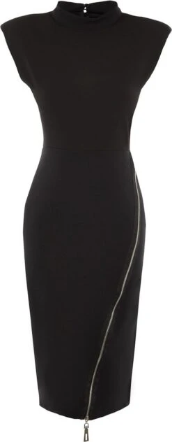 Trendyol Vrouwen Standaard Mouw Staande Kraag Bodycon Jurk -Trendyo Trendy Winkel 469x1200 4