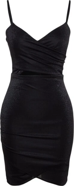 Trendyol Vrouwen Standaard Mouw V-hals Bodycon Jurk -Trendyo Trendy Winkel 477x1200