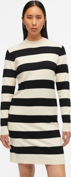 Object Jurk Objthess L/s Knit Dress Noos 23030730 Sandshell Dames Maat - XS -Trendyo Trendy Winkel 480x1200 11