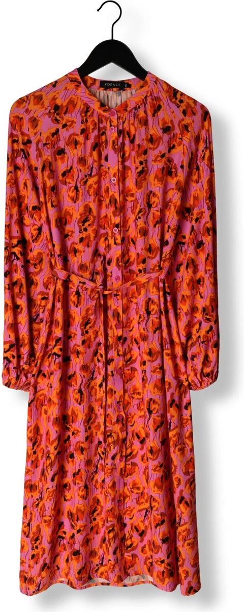 Ydence Dress Aline Jurken Dames - Rok - Jurk - Oranje - Maat XL 4 Ydence Dress Aline Jurken Dames - Rok - Jurk - Oranje - Maat XL - Afbeelding 2