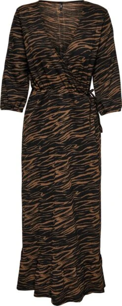 ONLY ONLOVA 3/4 MID CALF WRAP DRESS JRS Dames Jurk - Maat M