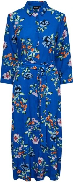 PIECES PCADNANA APRIL 3/4 MIDI DRESS BC Dames Jurk - Maat S