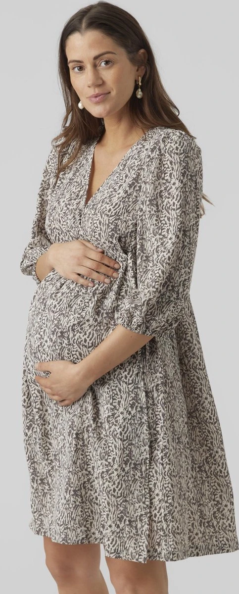 Mamalicious MAMA.LICIOUS MLAZELIA TESS 3/4 WO ABK DRESS 2F Dames Jurk - Maat L 6 Mamalicious MAMA.LICIOUS MLAZELIA TESS 3/4 WO ABK DRESS 2F Dames Jurk - Maat L - Afbeelding 4