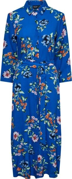 PIECES PCADNANA APRIL 3/4 MIDI DRESS BC QX Dames Jurk - Maat 48