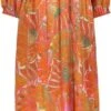 Geisha Jurk Midi Jurk Cultural Vlinderprint 37136 20 Coral/pink Combi Dames Maat - XXL -Trendyo Trendy Winkel 485x1200