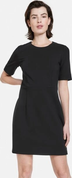 TAIFUN Dames Sheath Jurk Schwarz-48