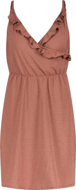 Beachlife Rouge Shimmer Dames Jurk - Maat L