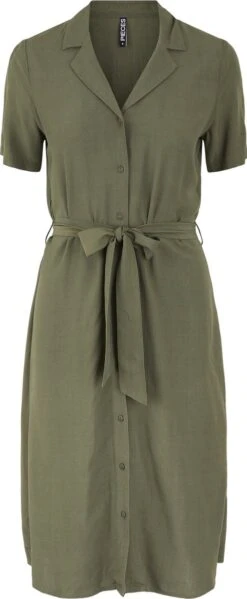 Pieces PCOLIVIA SS DRESS NOOS BC Dames Jurk - Maat M