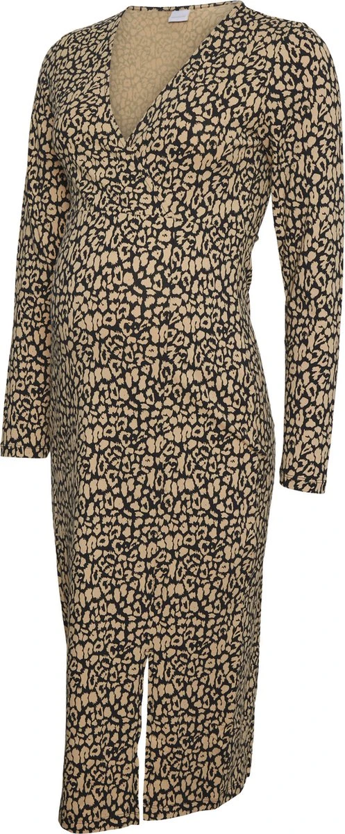 Mamalicious MLJULIENNE TESS LS JRS MIDI DRESS 2F A. Dames Jurk - Maat L 3 Mamalicious MLJULIENNE TESS LS JRS MIDI DRESS 2F A. Dames Jurk - Maat L