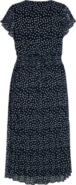 Paprika Lange Plisséjurk Met Hartjesmotief En Smokwerk -Trendyo Trendy Winkel 498x1200 10