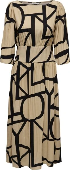 ONLY ONLAVA 3/4 MIDI DRESS PTM Dames Jurk - Maat S -Trendyo Trendy Winkel 498x1200 3