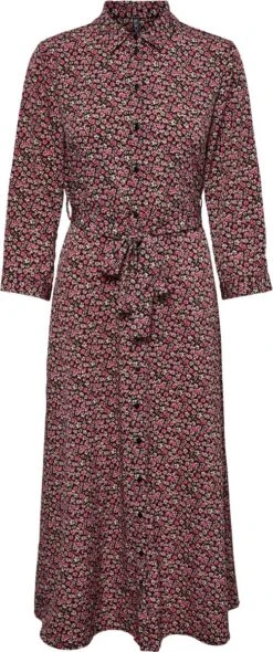 PIECES PCAPRIL NEW 3/4 ANKLE DRESS Dames Jurk - Maat M