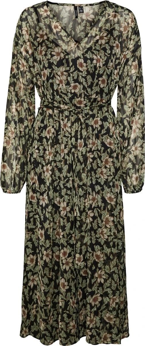 VERO MODA VMLIA L/S 7/8 DRESS WVN BTQ Dames Jurk - Maat XL 3 VERO MODA VMLIA L/S 7/8 DRESS WVN BTQ Dames Jurk - Maat XL