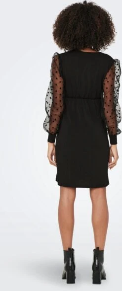 ONLY OLMJENNY L/S WRAP MIX DRESS Dames Jurk - Maat S -Trendyo Trendy Winkel 506x1200