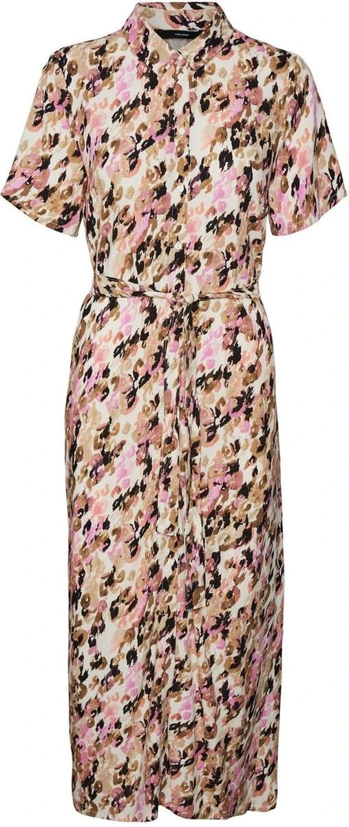 Vero Moda Jurk Vmeasy S/s Long Shirt Dress R1 Wvn 10286792 Tigers Eye/ina Dames Maat - M 3 Vero Moda Jurk Vmeasy S/s Long Shirt Dress R1 Wvn 10286792 Tigers Eye/ina Dames Maat - M